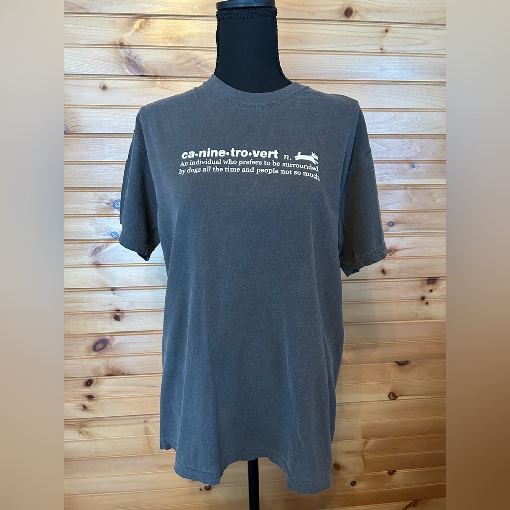 NWOT Caninetrovert Novelty TShirt - Ladies Size Medium